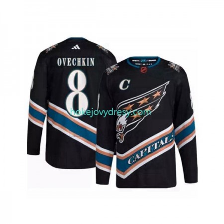 Pánské Hokejový Dres Washington Capitals Alex Ovechkin 8 Adidas 2022-2023 Reverse Retro Černá Authentic